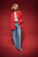 CHEMISE OMER RAYURES ROUGE
