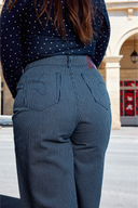 JEANS MARCO RAYURES NAVY