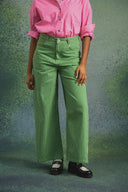 JEANS MARCO RAYURES VERTES