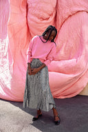 JUPE PAULA SEQUIN ARGENTE