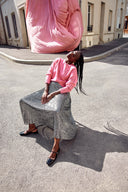 JUPE PAULA SEQUIN ARGENTE