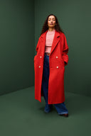MANTEAU DARIO ROUGE