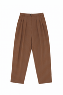PANTALON NOE MARRON RAYURES
