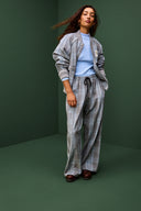 PANTALON SERGE TWEED GRIS