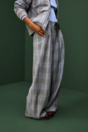 PANTALON SERGE TWEED GRIS