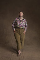 PANTALON NELSON VELOURS KAKI