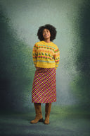 PULL EMMA JAUNE TULIPES