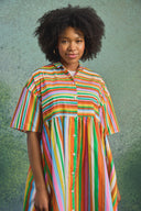 ROBE FRIDA FUZZY STRIPES