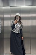 TOP SONIA SEQUINS FLEURS