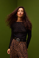 TOP PENNYLI CROCHET NOIR