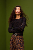 TOP PENNYLI CROCHET NOIR