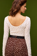 TOP PENNYLI CROCHET BLANC