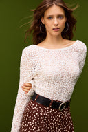 TOP PENNYLI CROCHET BLANC
