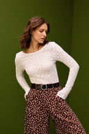 TOP PENNYLI CROCHET BLANC