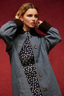 MANTEAU TIMMY RAYURES NAVY