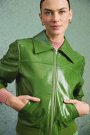 WILLY JACKET OLIVE VINYL