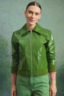 WILLY JACKET OLIVE VINYL