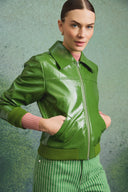 WILLY JACKET OLIVE VINYL