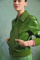 WILLY JACKET OLIVE VINYL