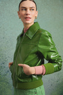 WILLY JACKET OLIVE VINYL