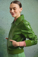 WILLY JACKET OLIVE VINYL