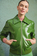 WILLY JACKET OLIVE VINYL