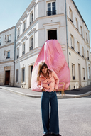 VESTE SUZETTE SATIN ROSE