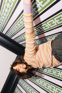 SWEAT LINO RAYURES 70'S