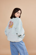 BLOUSON ARTHUR VELOURS MINT