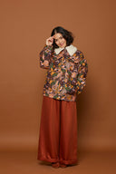 BLOUSON MAX FLEURS 70'S