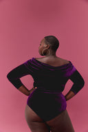 BODY BEATRICE VELOURS PURPLE