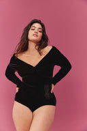 BODY BEATRICE VELOURS NOIR