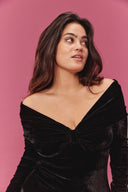 BODY BEATRICE VELOURS NOIR