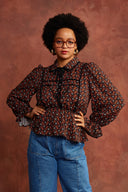 BLOUSE ABBY PSYCHE FLOWER