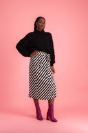 JUPE HELOÏSE RAYURES NOIRES