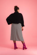 JUPE HELOÏSE RAYURES NOIRES