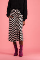 JUPE HELOÏSE RAYURES NOIRES