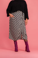 JUPE HELOÏSE RAYURES NOIRES