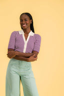 TRICOT EVE RAYE VIOLET